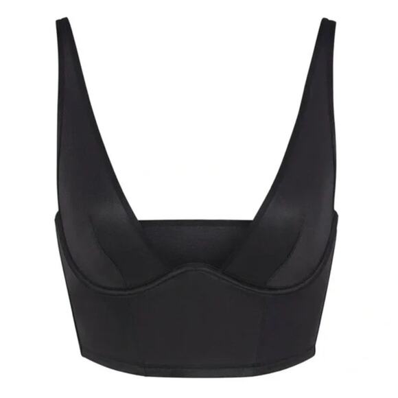 SKIMS Glissenette Corset Top in Onyx Size 2X NWT - Picture 2 of 9